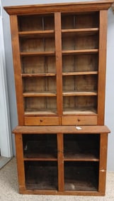 Early Square Nailed Step Back Hutch