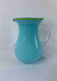 Mid Century Blown Italian Glass Pitcher