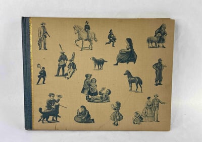 1952 Currier and Ives Hard Back Book By Colin Simkin of over 80 Works of Art Prints