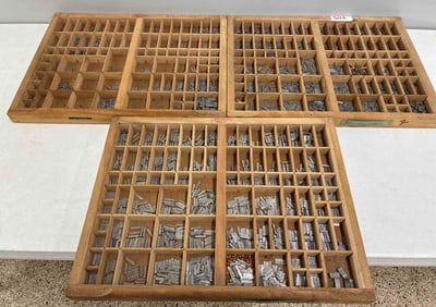 3-Loaded Multi Section Printer Trays