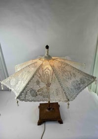 Table Top Umbrella / Parasol Electrified Lamp