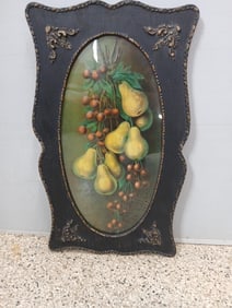 Early Gothic Framed Fruit Still Life Print