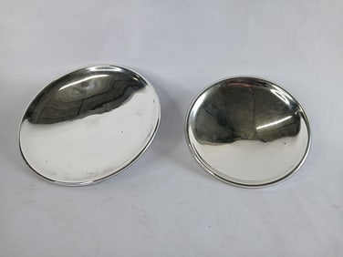 Primitive Lot of 2 Oil Lamp Heat Shield Deflectors