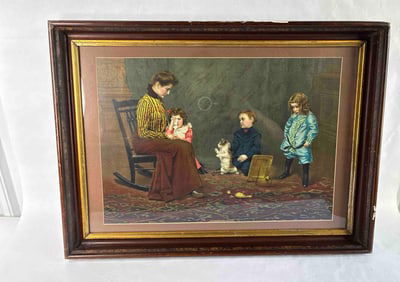 Awaiting Sentence Deep Well Antique Framed Print