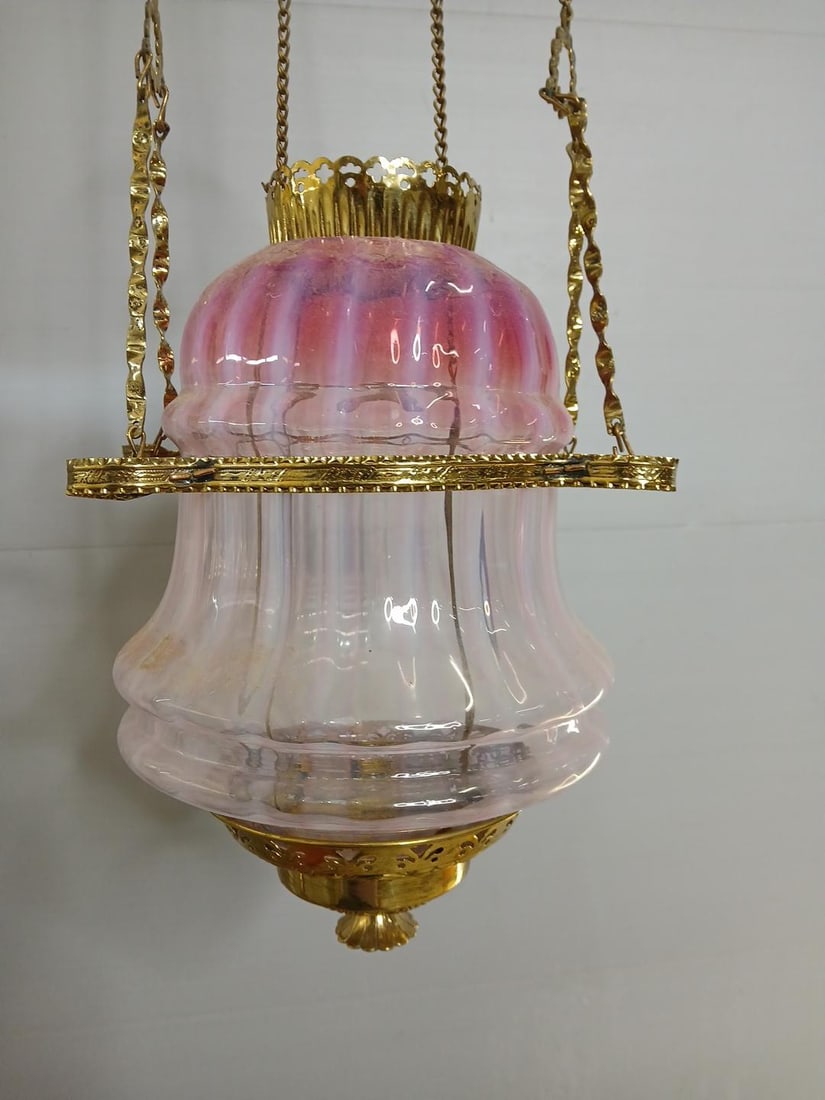 Regal Iris Kerosene Pull Down Hall Lamp (1 of 6)