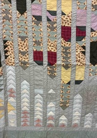 Hand Stitched Multi Color Childs Quilt