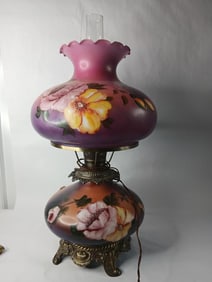 Outstanding Royal Purple Gone with the wind Hurricane Lamp