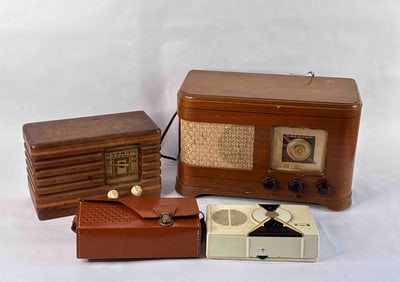 Transitone, Crosley and Philco Lot of Vintage Radios
