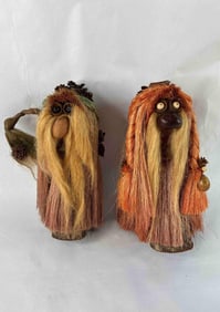 1970's Original Ken Arensbak Trolls Lot of 2