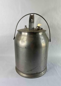 McCormick Deering Milking Machine Milk Can Lidded and Handled