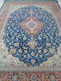 Loom Woven Olefin Fibers Odyssey Blue Area Rug