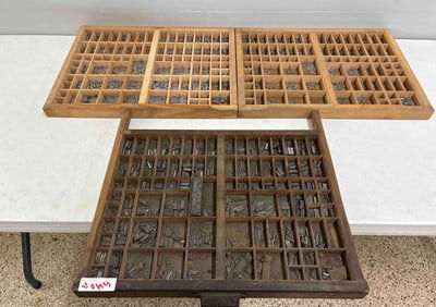 3-Loaded Multi Section Printer Trays
