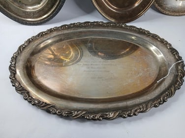 Plated Serving Platters & Appreciation Platter