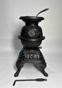 Salesman sample Spark opossum belly parlor stove