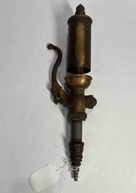 Brass acorn top steam whistle