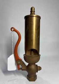 Unmarked Brass Acorn top 3-chime steam whistle