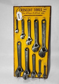 Great Crescent Tools display w/19-Crescent wrenches