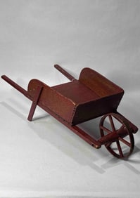 Red Painted SA Smith Childs Wheel Barrow