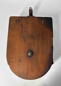 Large Wooden Barn Pulley