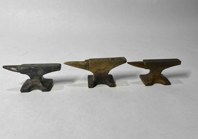3 Miniature Anvils