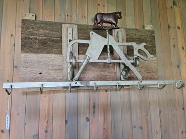 Awesome Butcher Shop Meat Rack Trade Sign