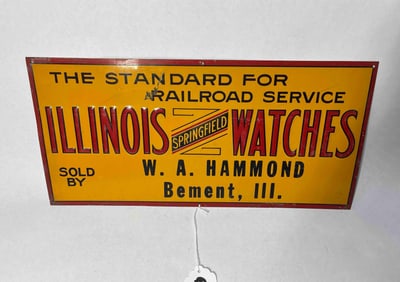 SST Illinois Springfield Watches embossed sign