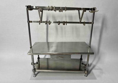 Miniature Stainless Steel Butchers Rack & Counter