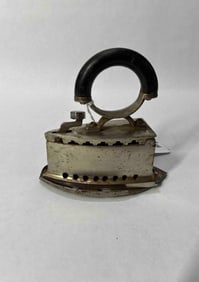 Miniature charcoal iron and trivet