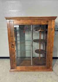 Splendid Oak Barbershop Cabinet