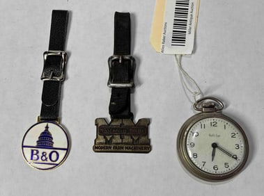 Watch Fobs & Bulls Eye Pocket Watch