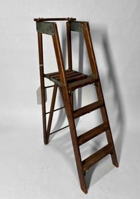 The Bauer Mfg Co. Salesman Sample folding wood ladder