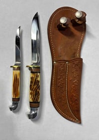 Western Double Knife Belt Set