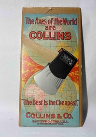 Collins & Co Embossed Axes of The World Advertising