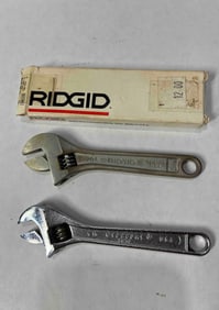 Small Ridgid & Crescent Wrenches