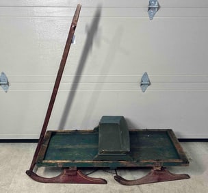 Painted Primitive Sled