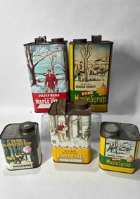 Geauga Co & Other Maple Syrup Tins