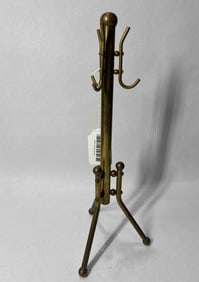Mid Century Brass Miniature Hall Tree