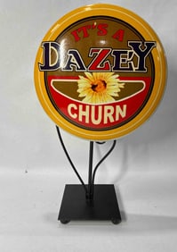 Dazey Churn Button Advertising Display Sign