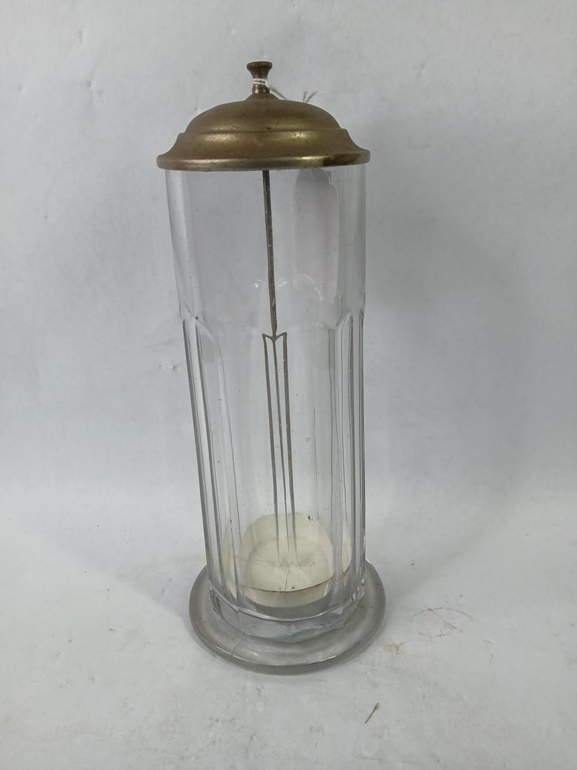Vaseline Glass Soda Shop Straw Dispenser (1 of 5)