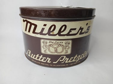 Millers Butter Pretzel Tin