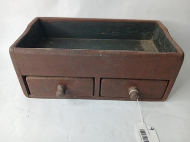 Primitive 2 Drawer Deep Shelf Caddy