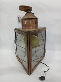 Triangular Copper Nautical Lantern