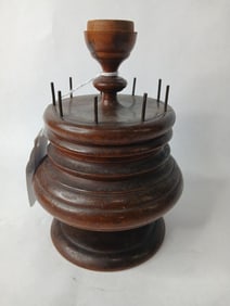 19th Century Peaseware Sewing Caddy Spool holder