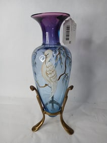 Fenton Mystical Bird Amphora Vase