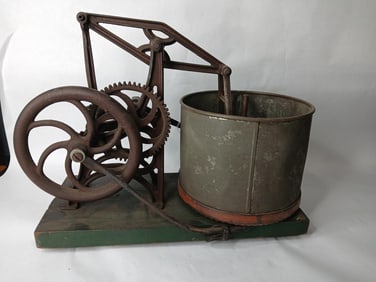 1860's Mounted Starrett Hand Crank Chopper