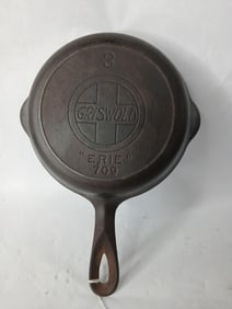 Griswold Slant Logo No. 3 Cast Iron Skillet