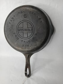 Griswold Large Block Logo No. 6 Cast Iron Skillet C