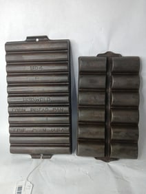 Cast Iron Griswold and Unmarked Corn Bread Pans