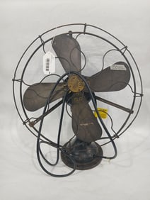 General Electric 4 Blade Cast Iron Industrial Table Top Electric Fan
