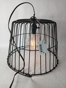 Farmhouse Style Hanging Wire Egg Basket Pendant Light